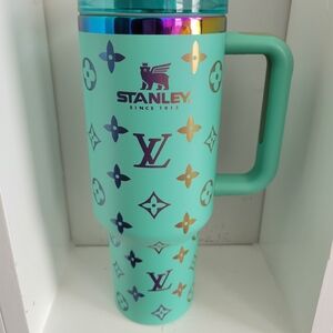 Stanley Aqua Tumbler with Iridescent Logo